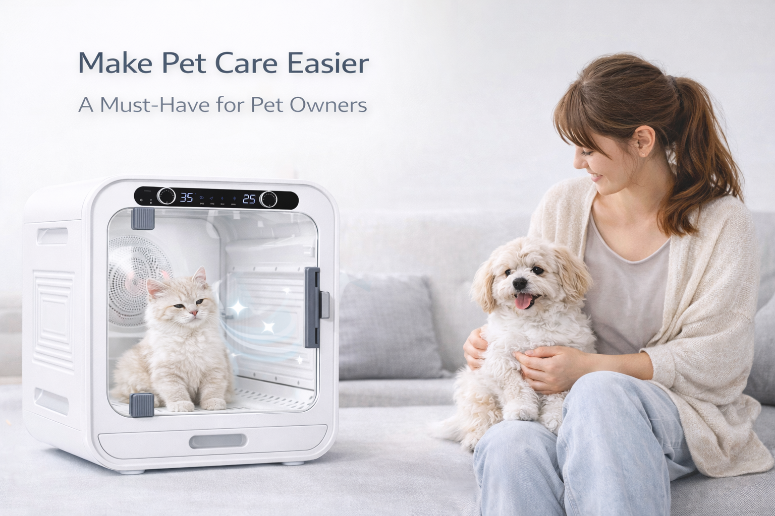 Smart Pet Dryer Box (72L) – The Ultimate Stress-Free Grooming