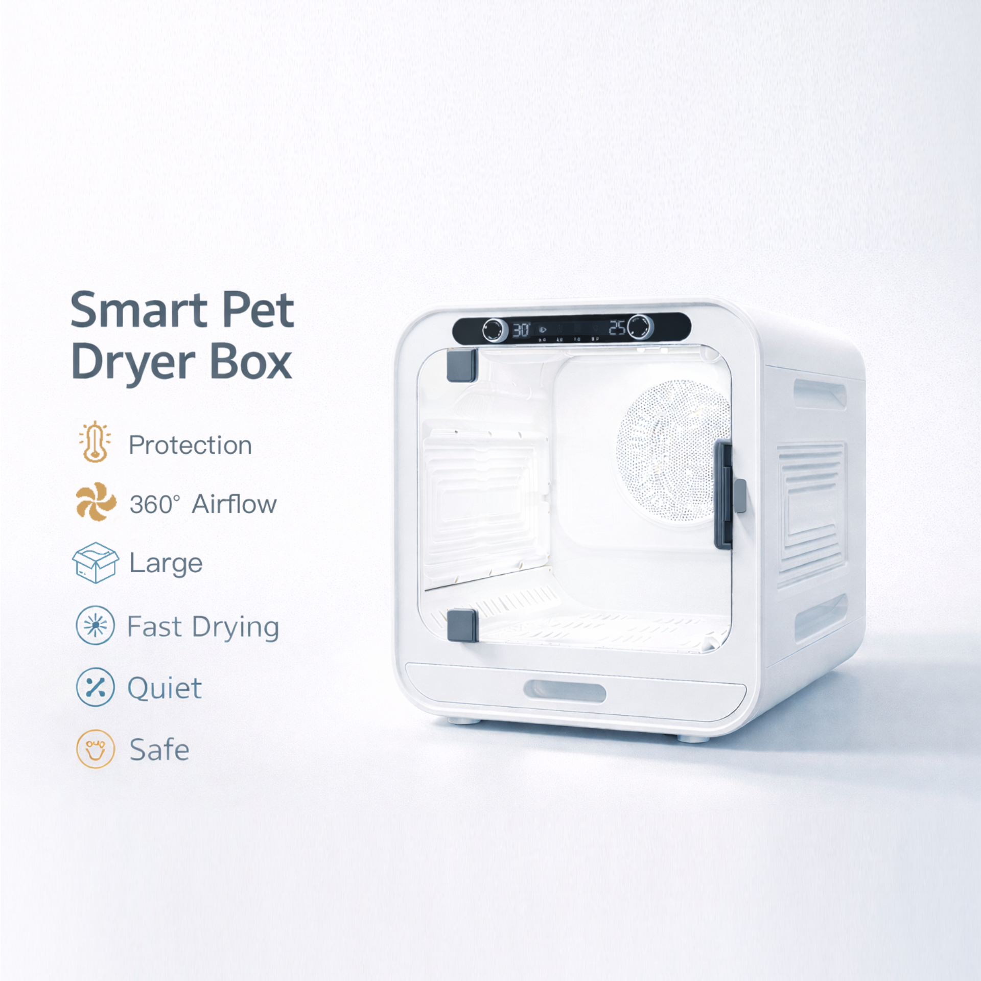 Smart Pet Dryer Box (72L) – The Ultimate Stress-Free Grooming