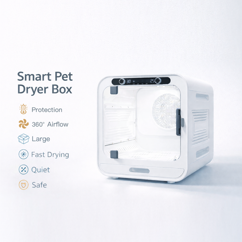 Smart Pet Dryer Box (72L) – The Ultimate Stress-Free Grooming