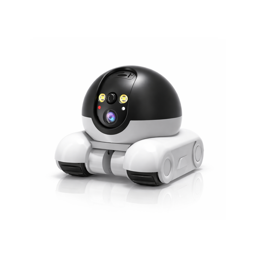 Smart Mobile Robot Camera: 360° All-Terrain Home & Pet Monitor