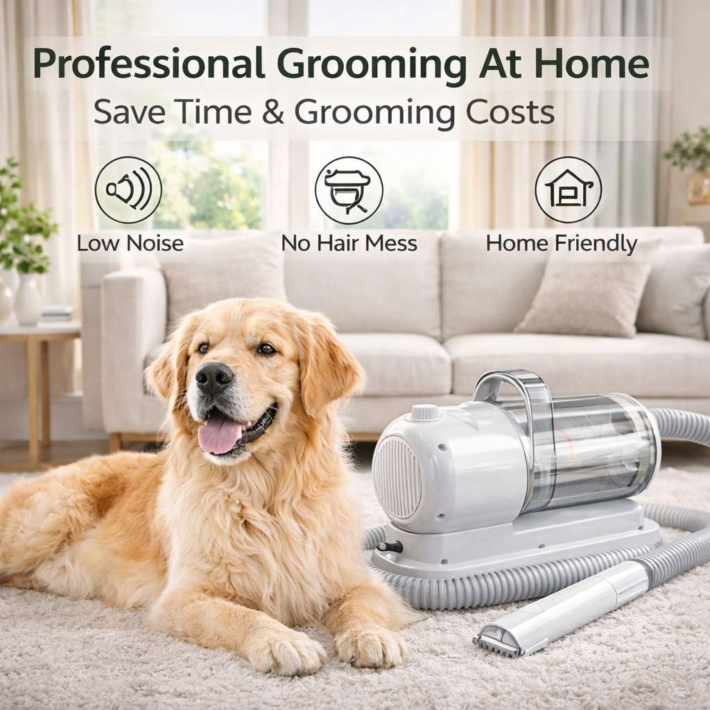 6-in-1 Pet Grooming Vacuum Kit