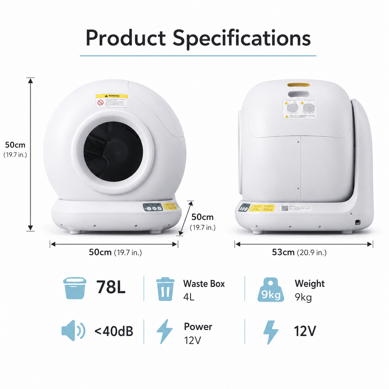 Smart Self-Cleaning Cat Litter Box