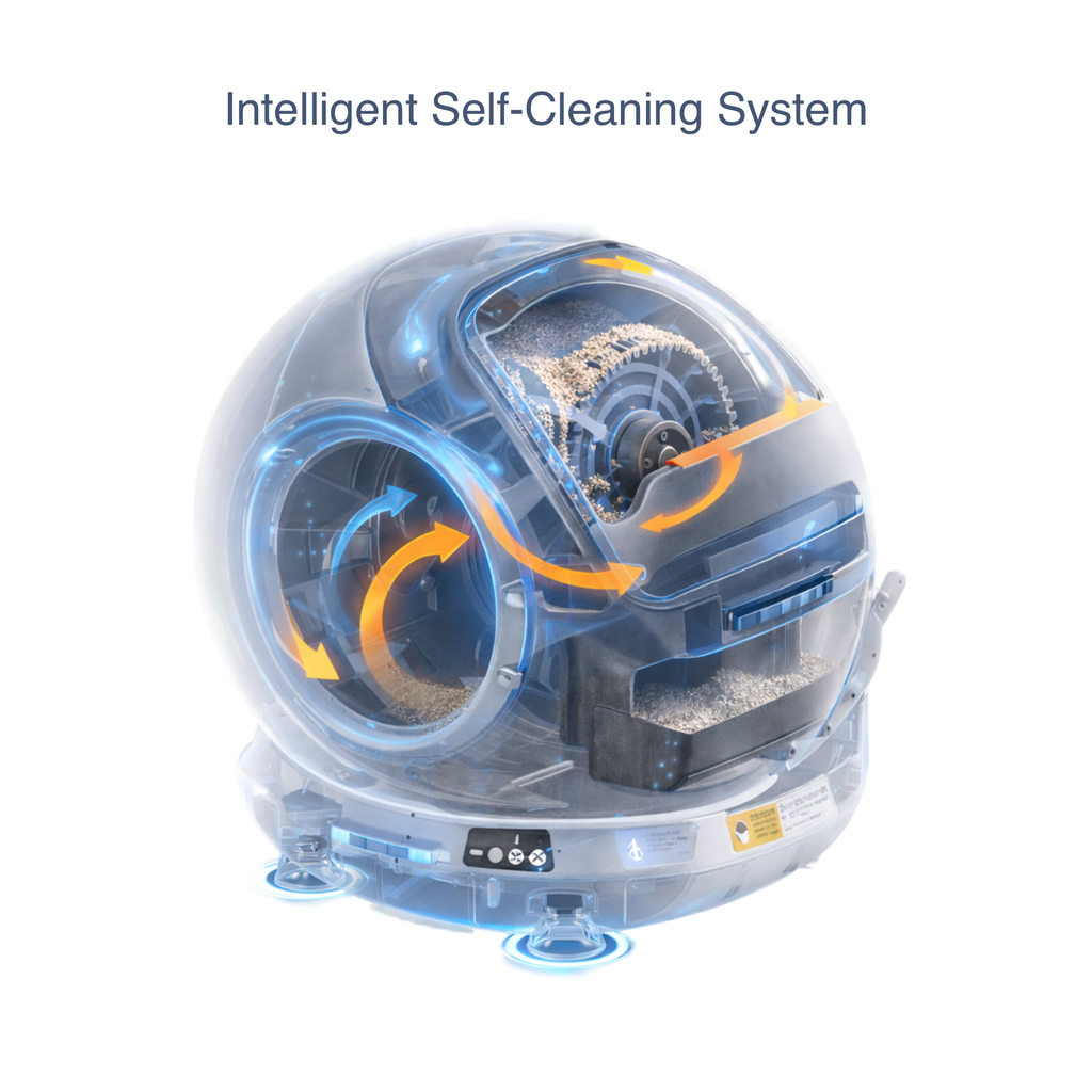 Smart Self-Cleaning Cat Litter Box