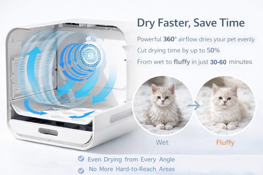 Smart Pet Dryer Box (72L) – The Ultimate Stress-Free Grooming