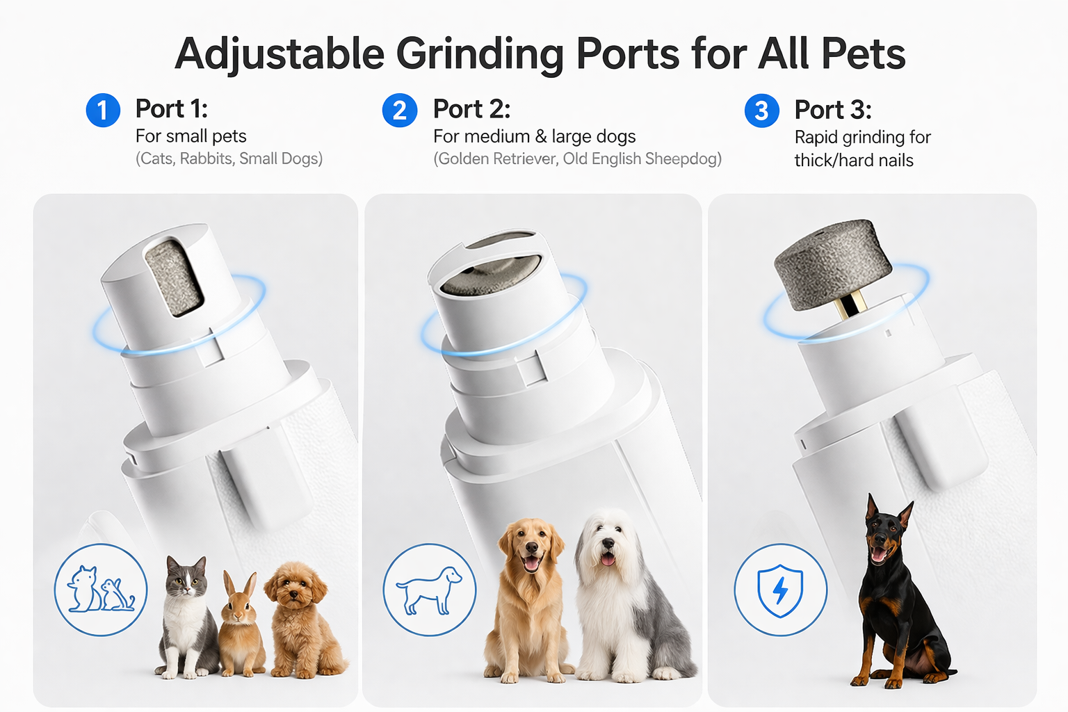 2-in-1 LED Pet Nail Clipper & Grinder