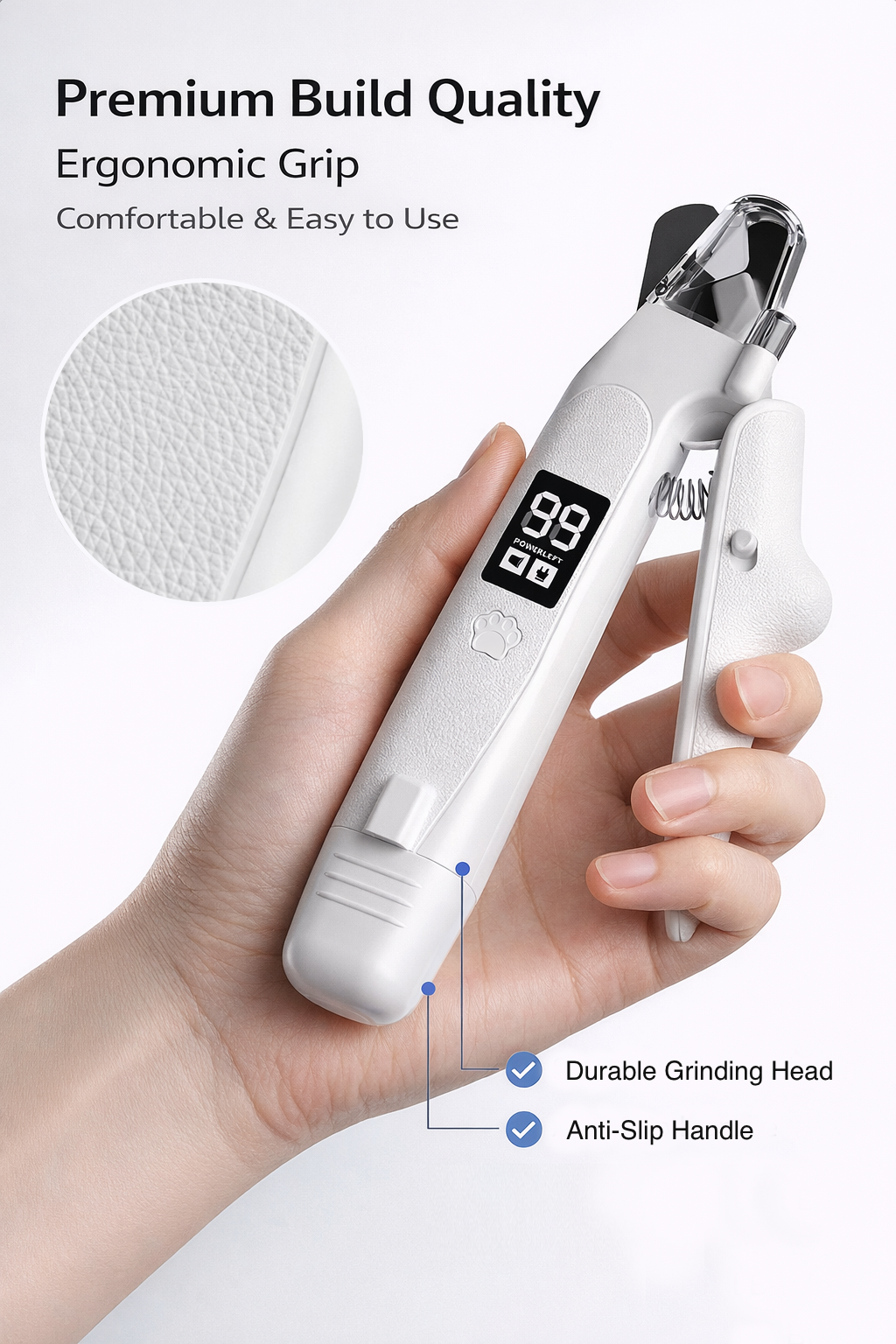 2-in-1 LED Pet Nail Clipper & Grinder