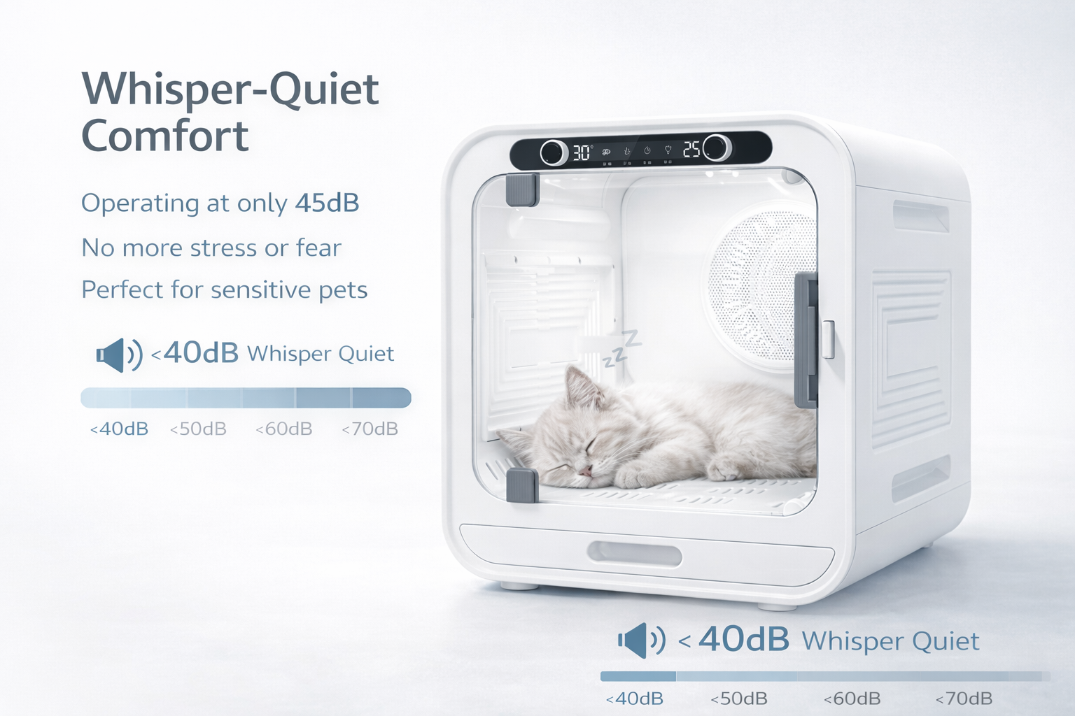 Smart Pet Dryer Box (72L) – The Ultimate Stress-Free Grooming