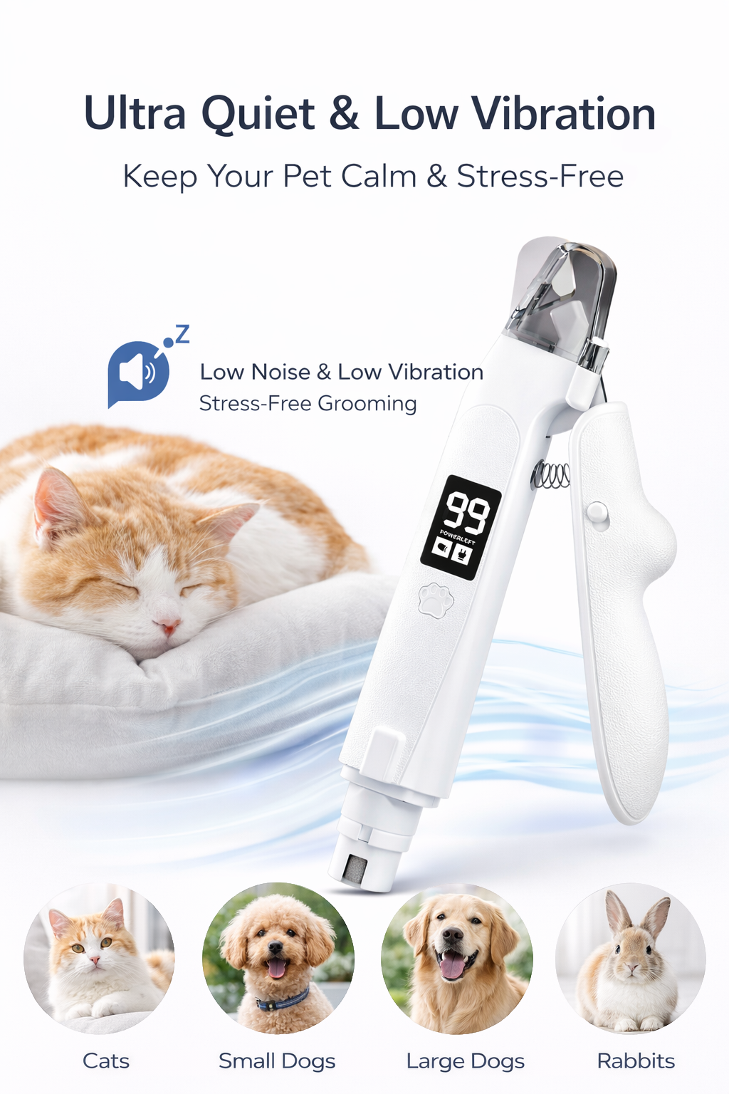2-in-1 LED Pet Nail Clipper & Grinder