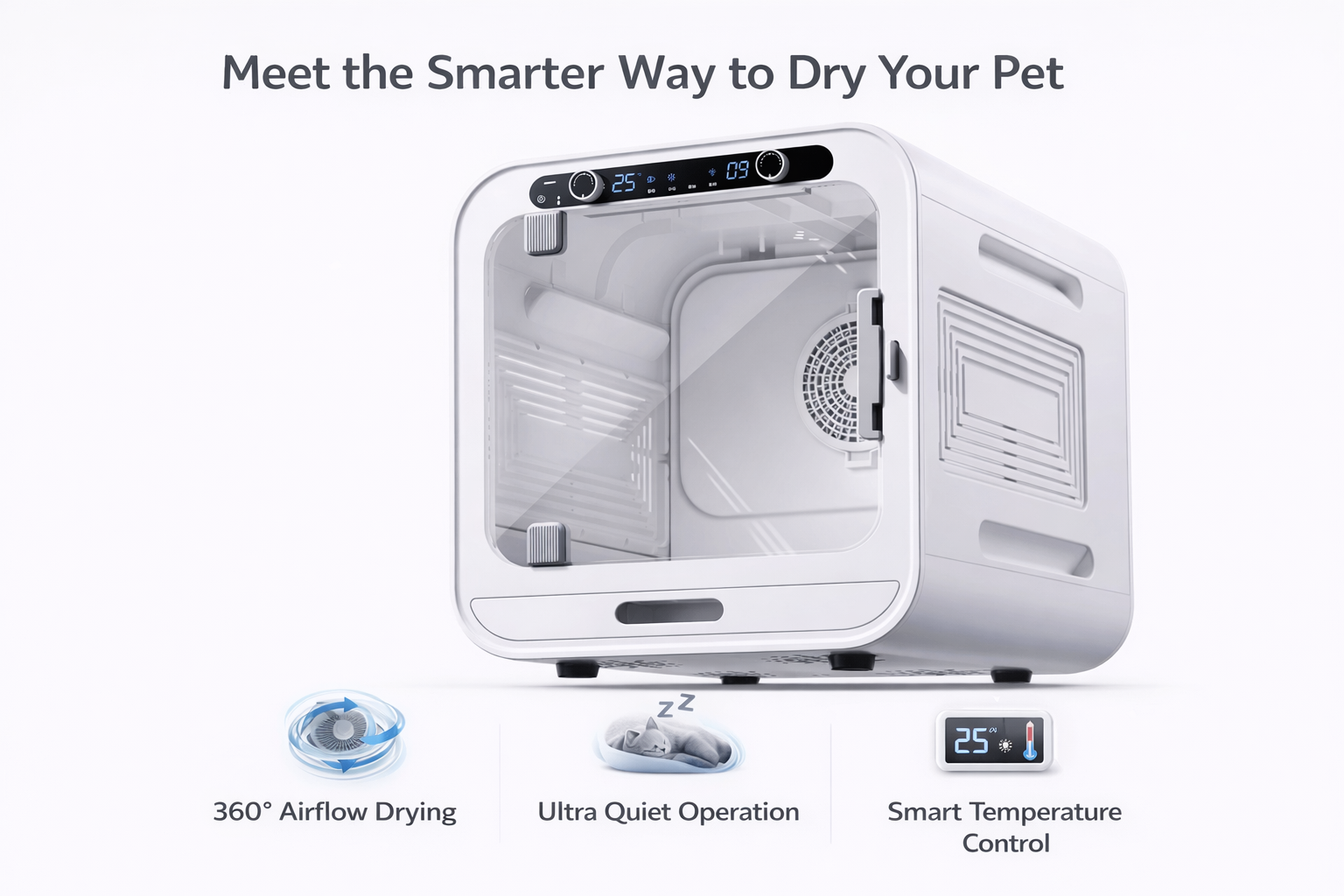 Smart Pet Dryer Box (72L) – The Ultimate Stress-Free Grooming