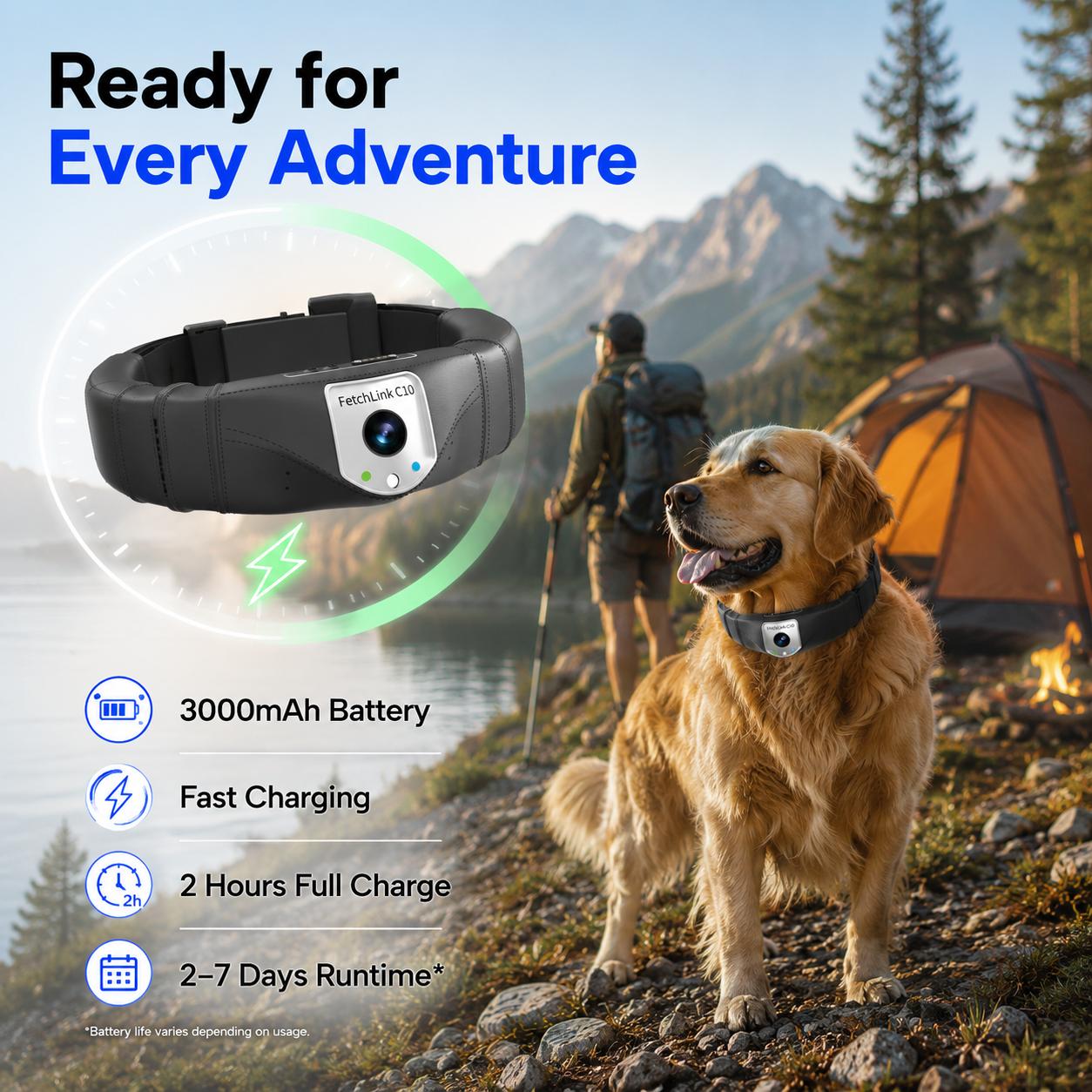 Smart Pet GPS Camera Collar