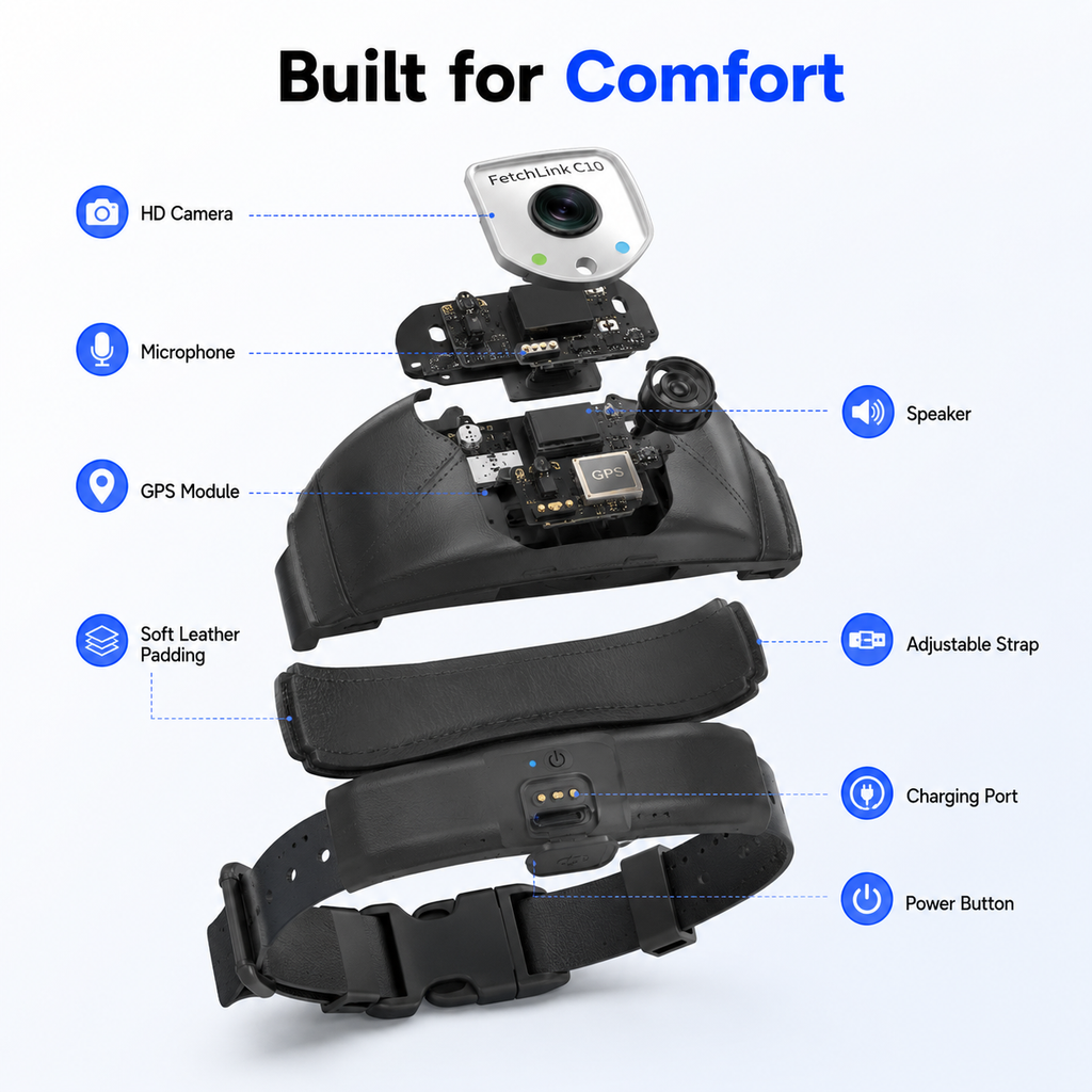 Smart Pet GPS Camera Collar