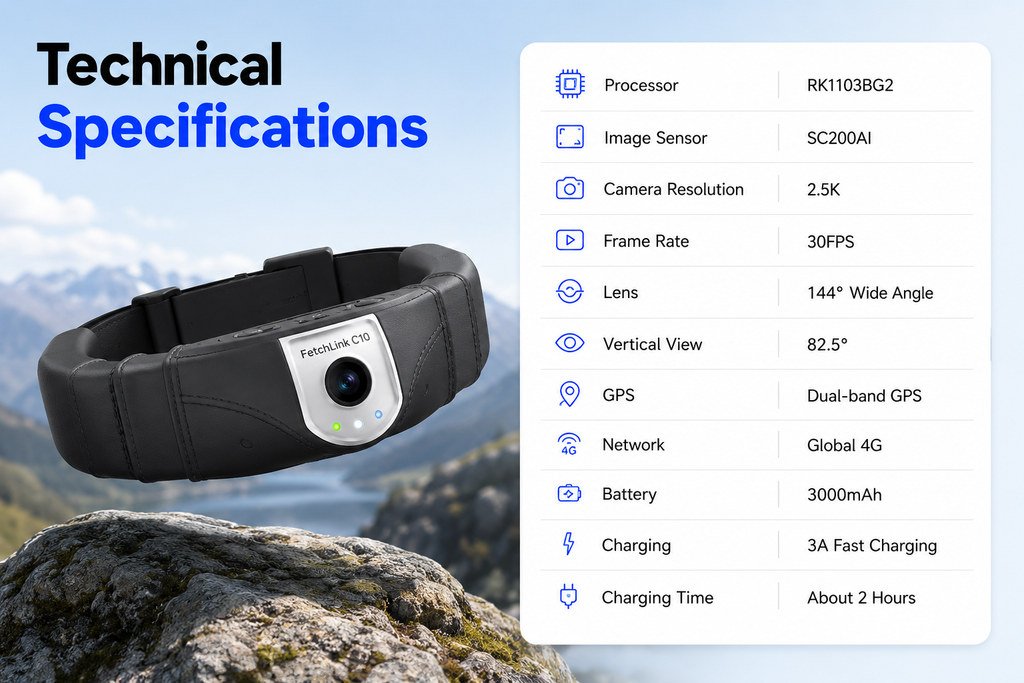 Smart Pet GPS Camera Collar