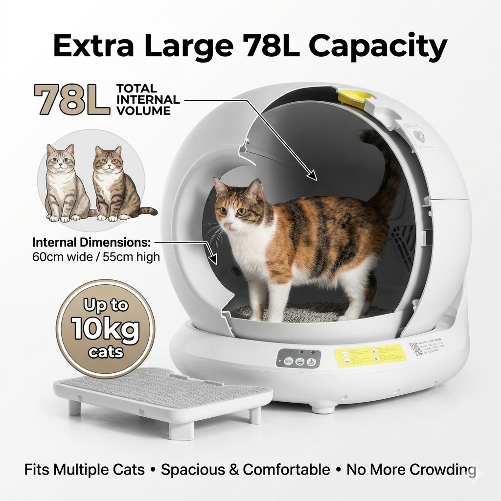 Smart Self-Cleaning Cat Litter Box
