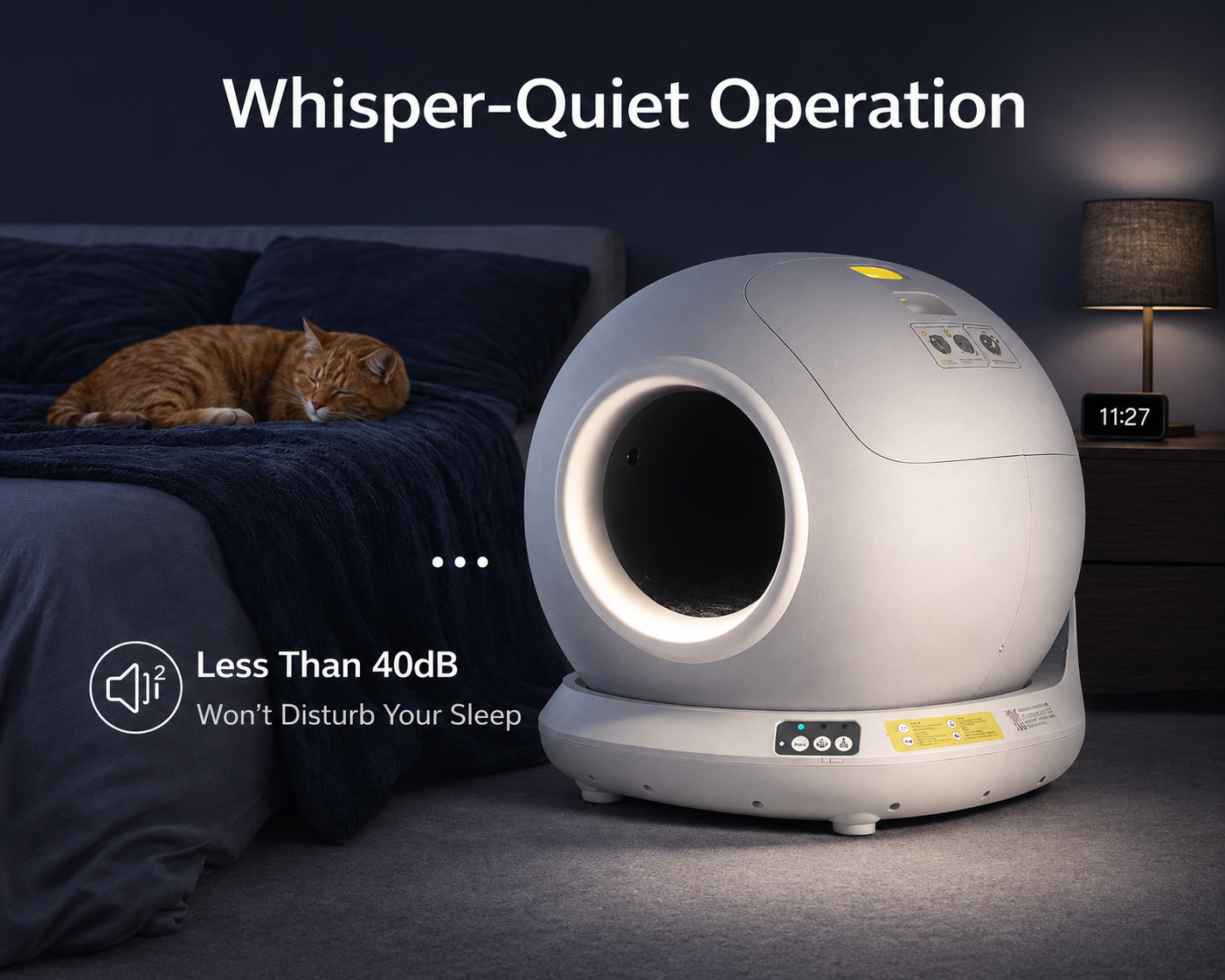 Smart Self-Cleaning Cat Litter Box