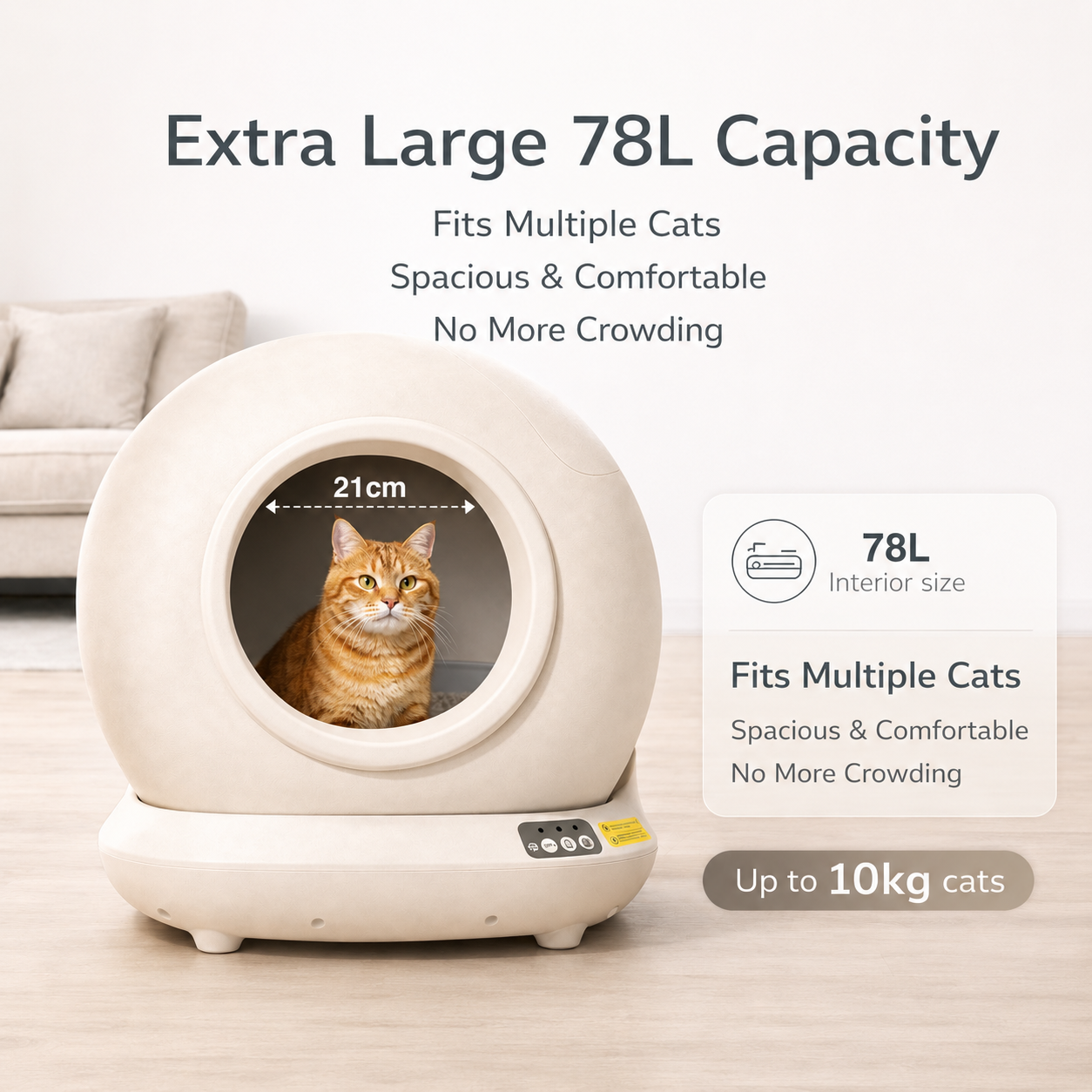 Smart Self-Cleaning Cat Litter Box