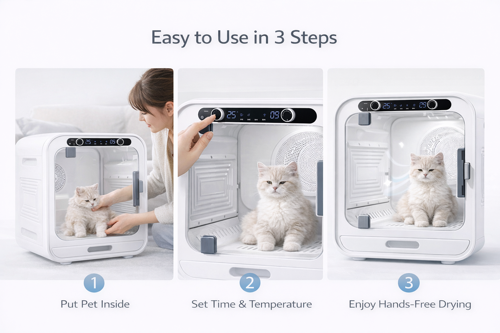 Smart Pet Dryer Box (72L) – The Ultimate Stress-Free Grooming