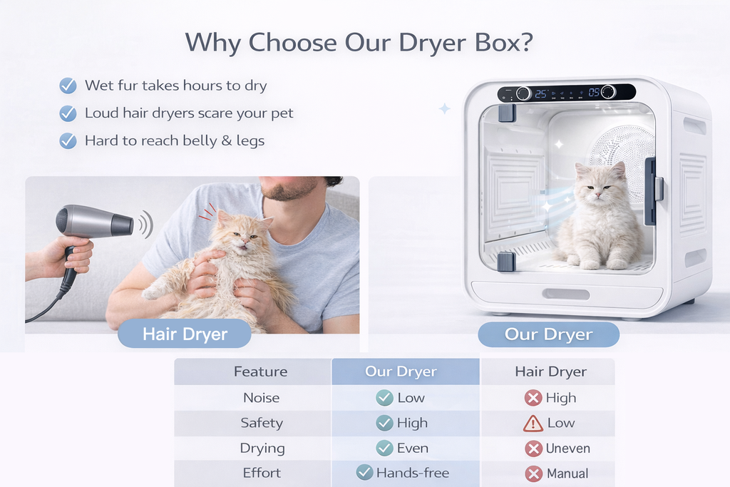 Smart Pet Dryer Box (72L) – The Ultimate Stress-Free Grooming